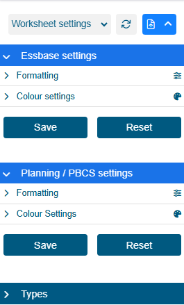 Settings Menu