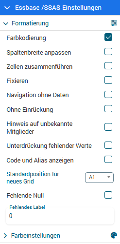 Essbase Settings