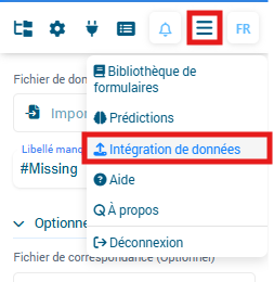 Data integration view